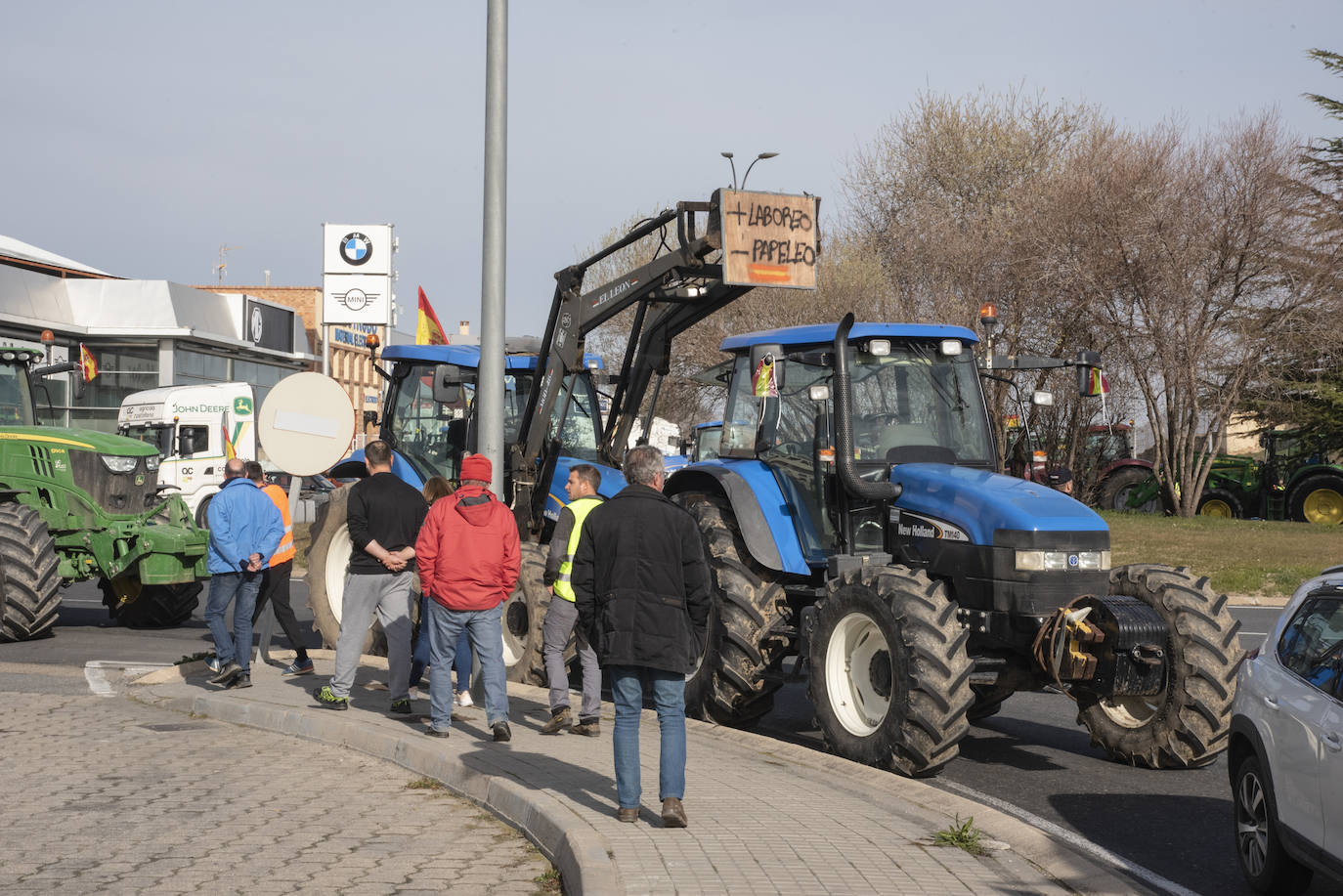 La tractorada por el centro de Segovia, en imágenes