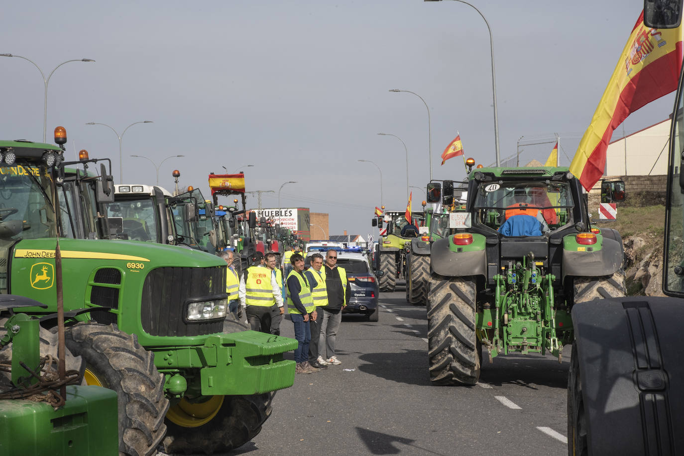 La tractorada por el centro de Segovia, en imágenes