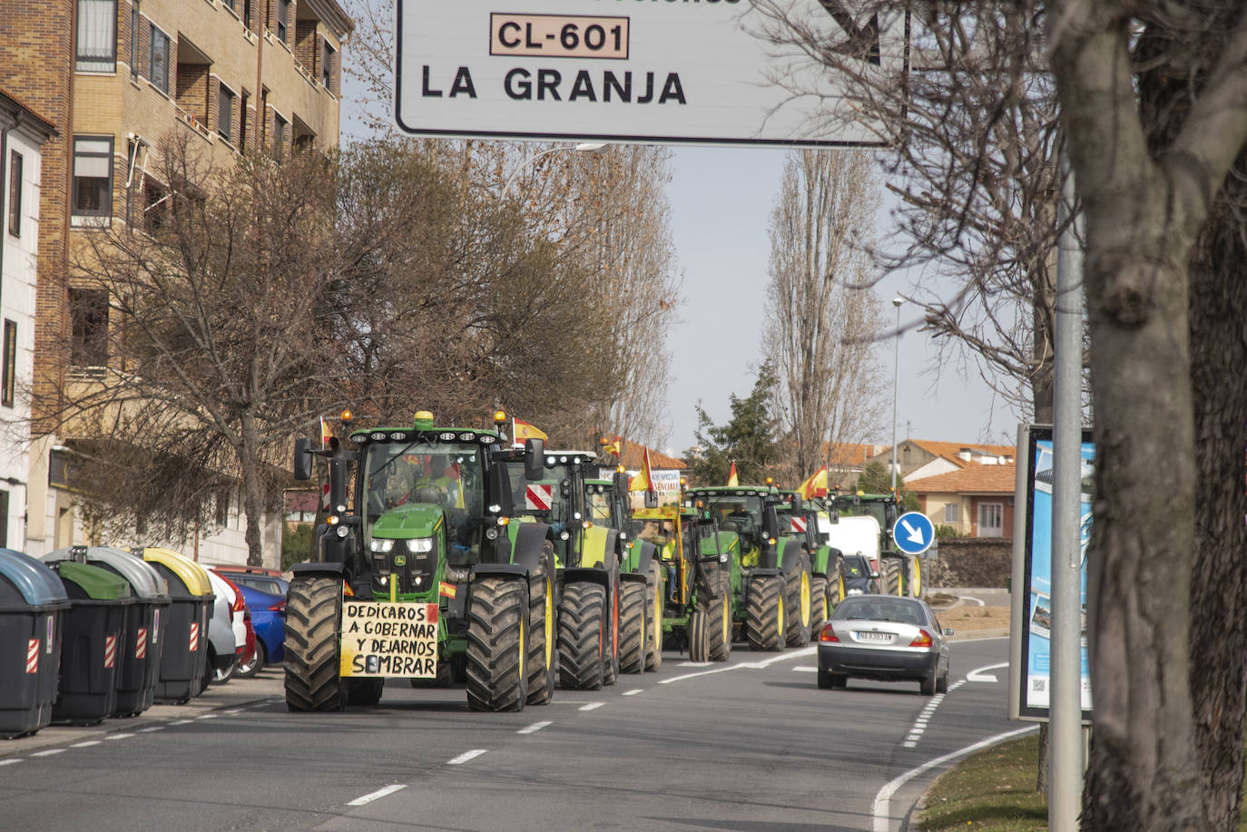 La tractorada por el centro de Segovia, en imágenes