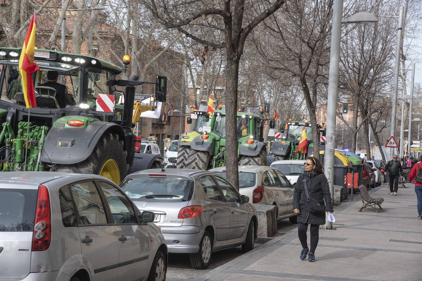 La tractorada por el centro de Segovia, en imágenes