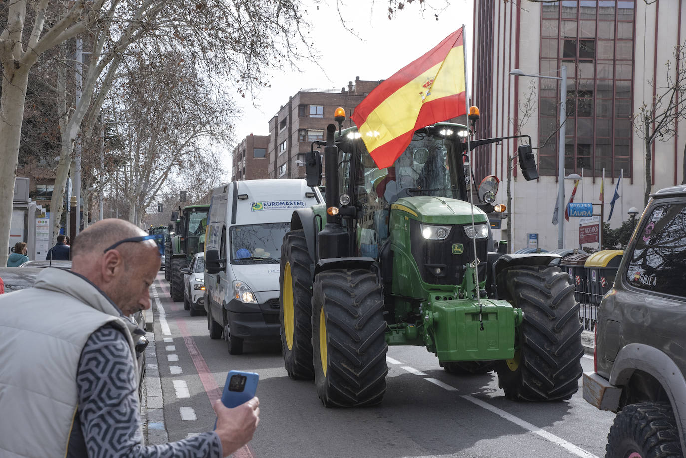 La tractorada por el centro de Segovia, en imágenes