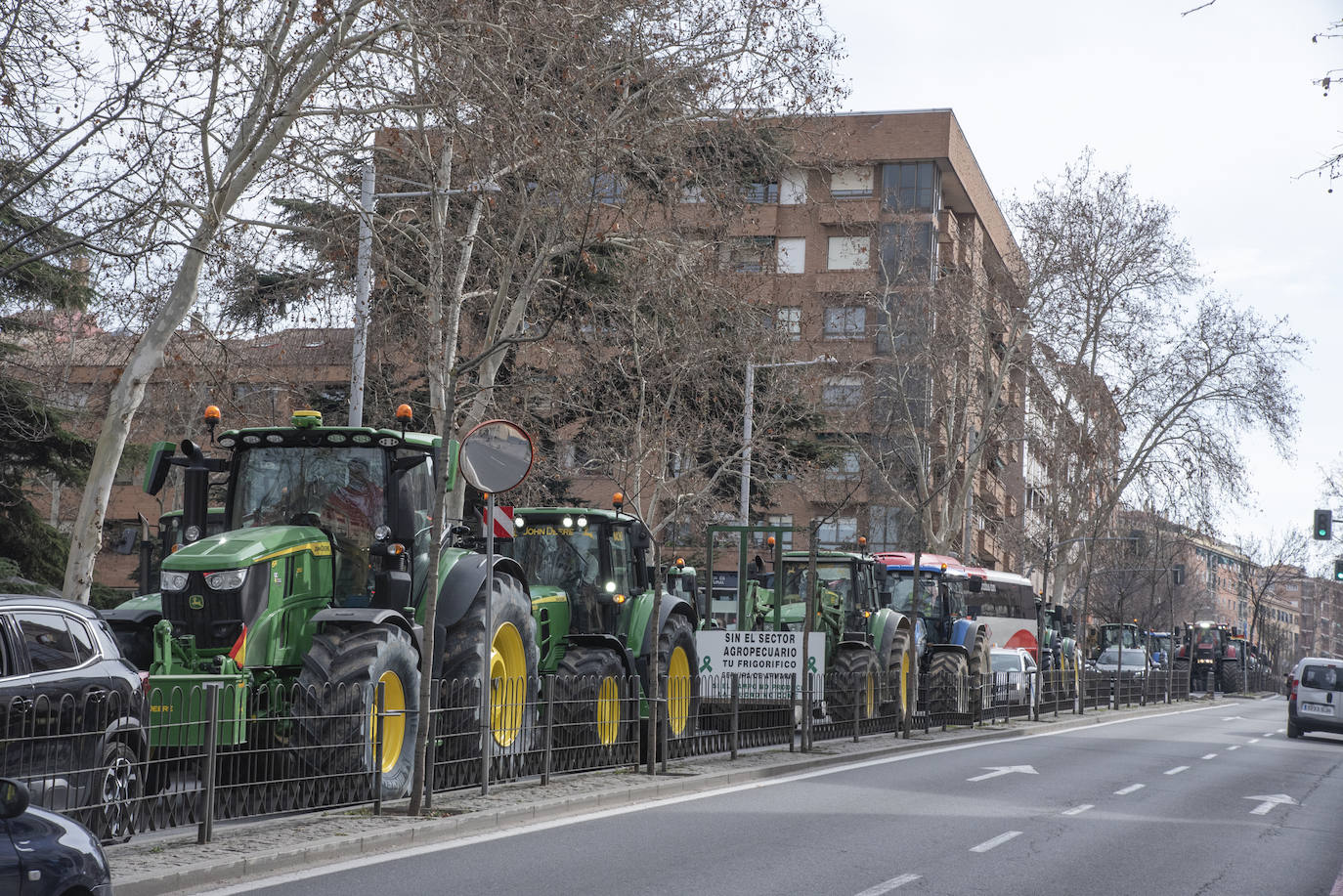 La tractorada por el centro de Segovia, en imágenes