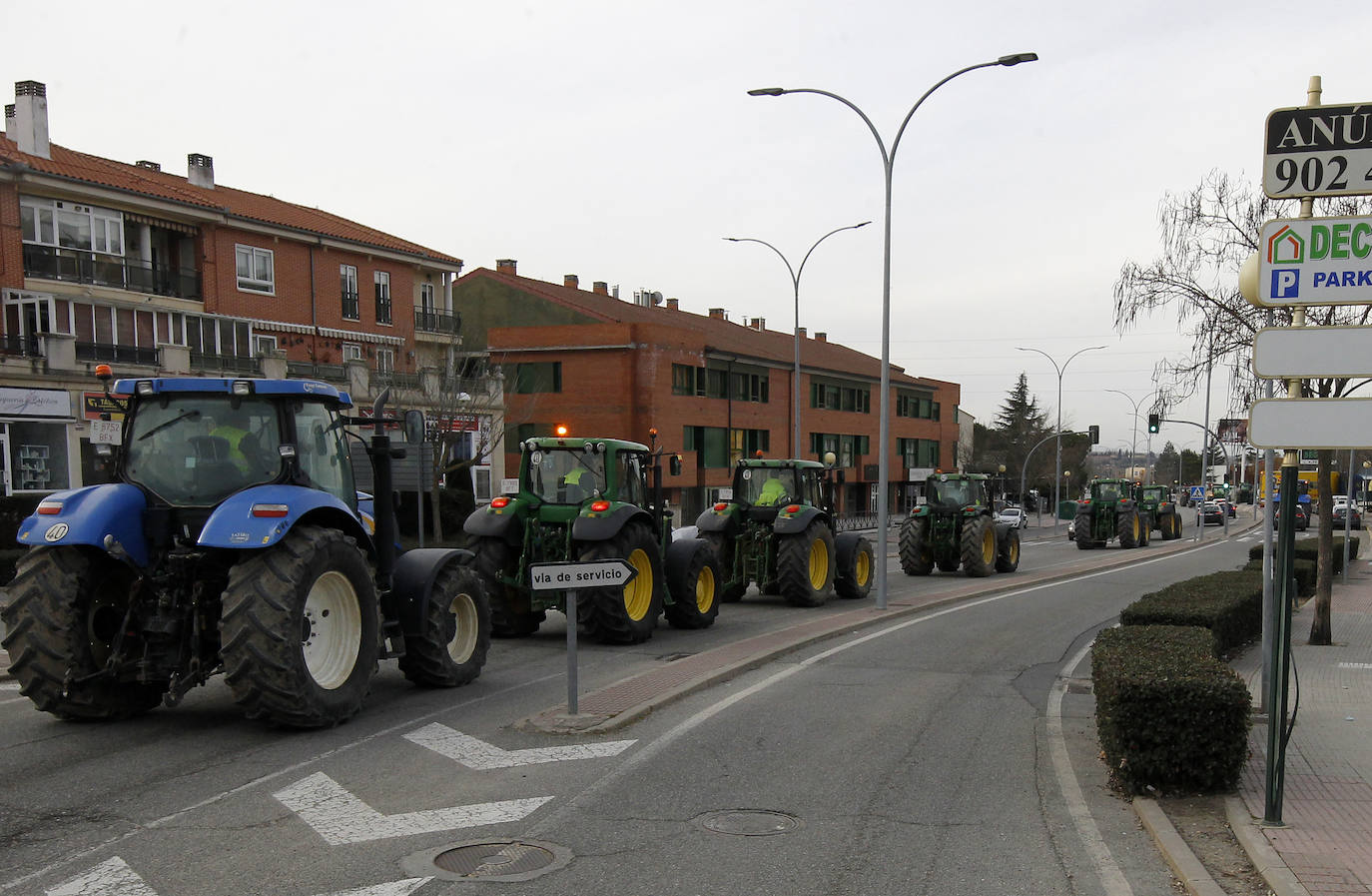 Las protestas de los agricultores segovianos, en imágenes