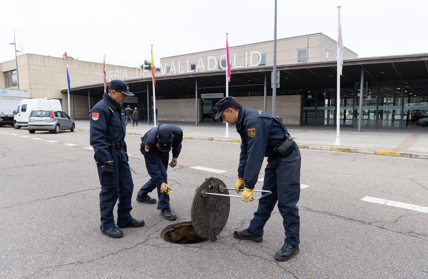 La seguridad en el subsuelo para la Gala de los Goya, en imágenes