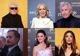 Pedro Almodóvar, Susi Sánchez, José Sacristán, Gael García Bernal, Penélope Cruz y Bárbara lennie.