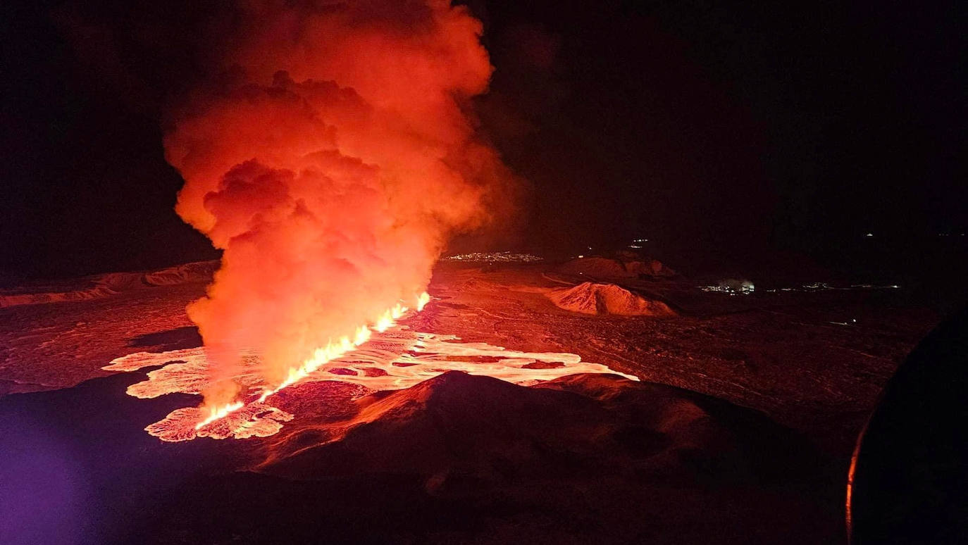 Las espectaculares imágenes que ha dejado la nueva erupción volcánica en Islandia