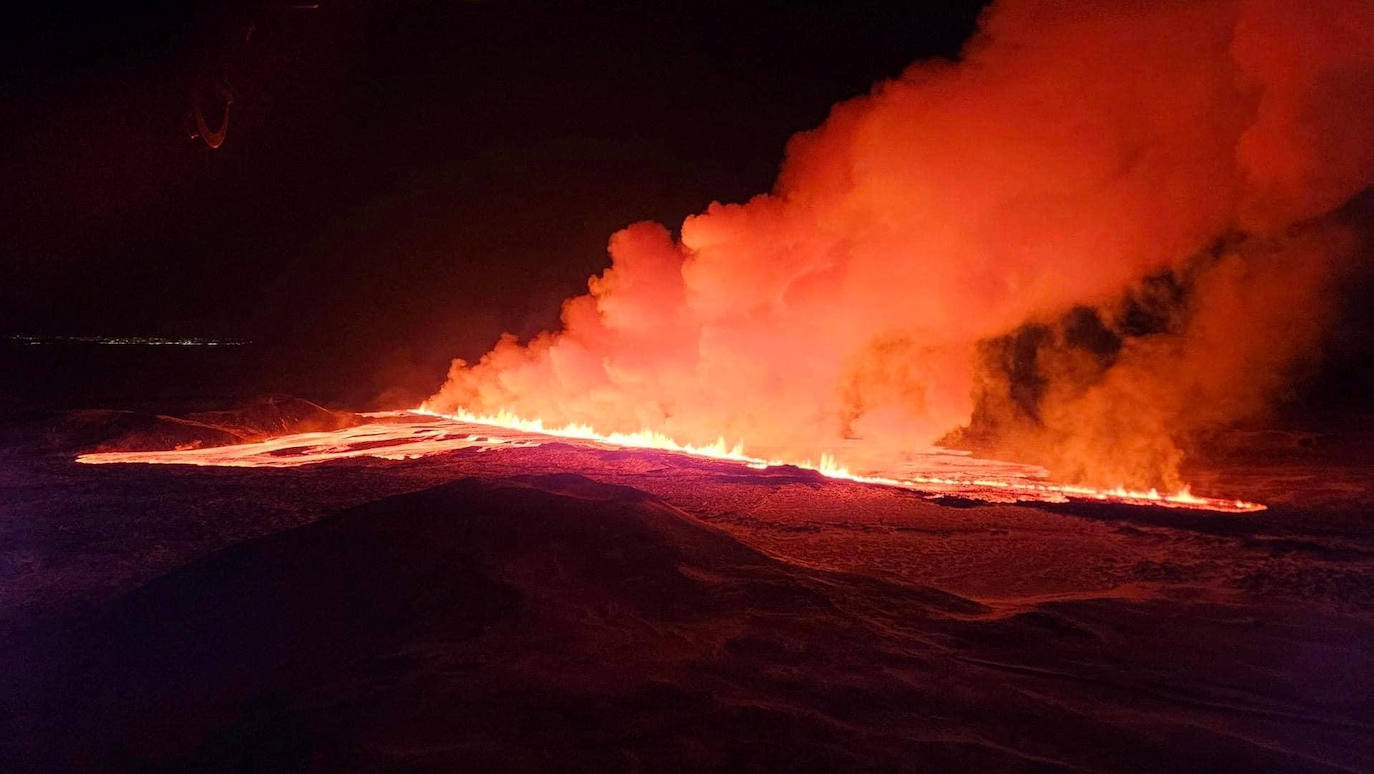 Las espectaculares imágenes que ha dejado la nueva erupción volcánica en Islandia