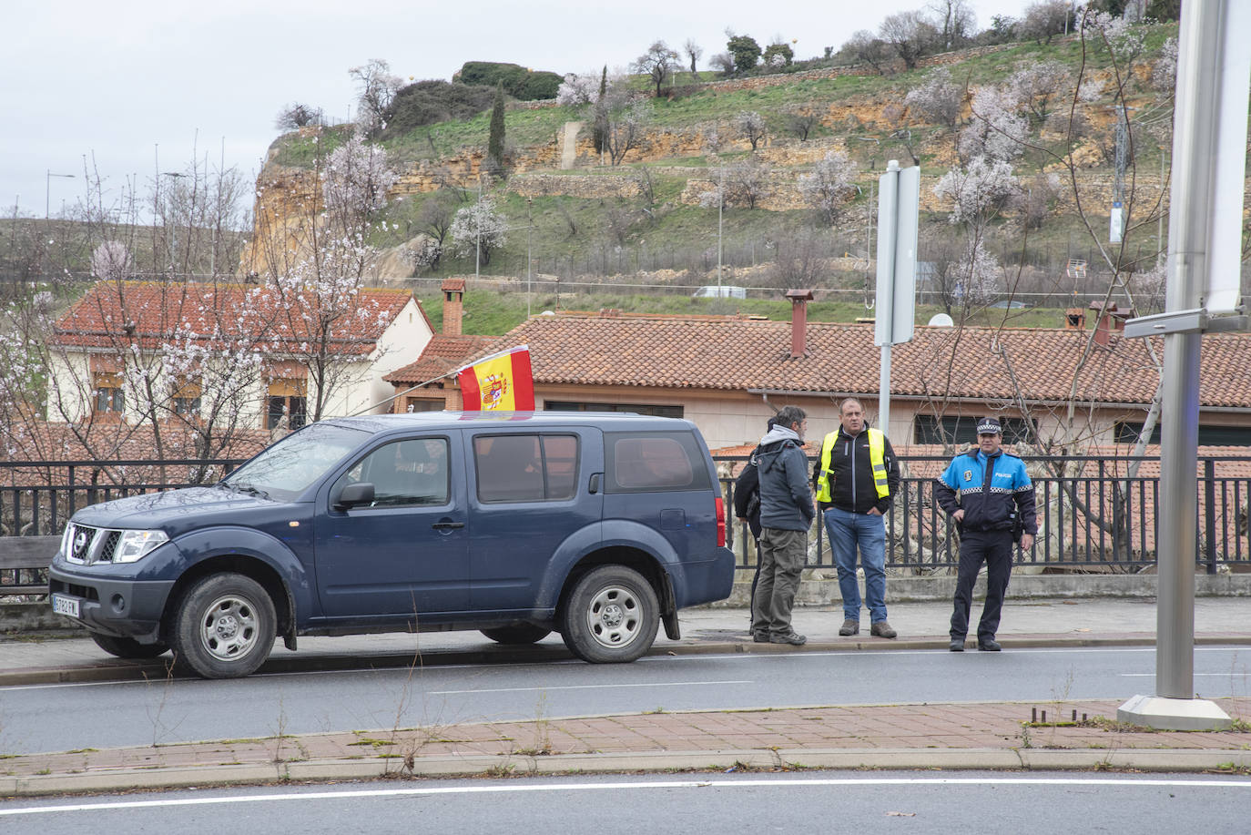 La tractorada del viernes por Segovia, en imágenes