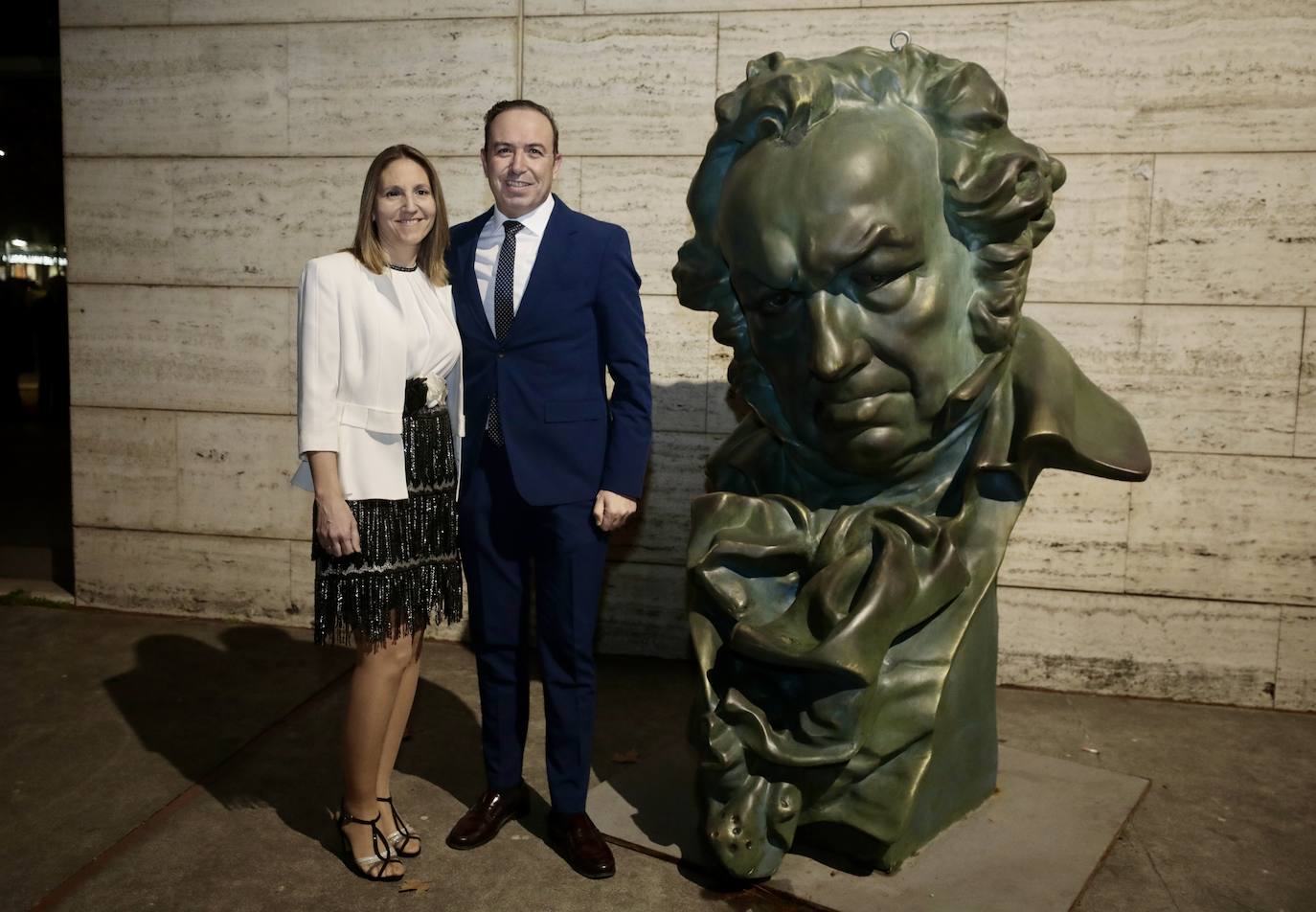 Marta Gómez y Víctor Alonso, vicepresidente de la Diputación Provincial de Valladolid.