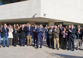 Minuto de silencio en las Cortes de Castilla y León.