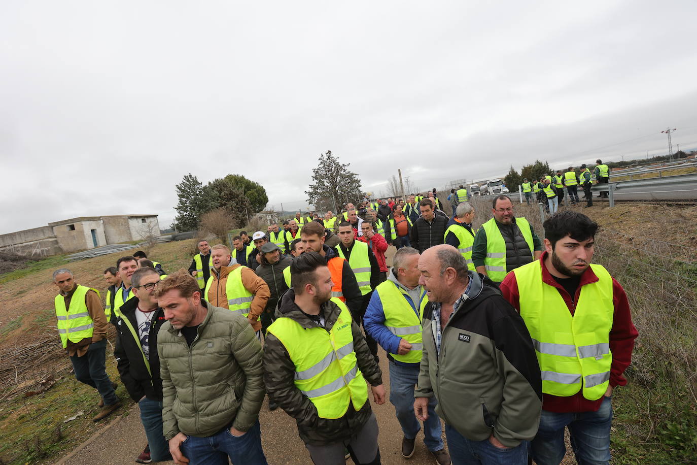 Primeras imágenes de la tractorada en Palencia