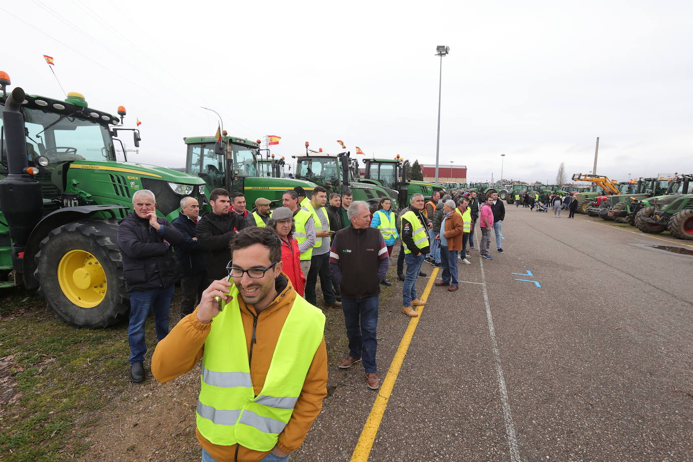 Primeras imágenes de la tractorada en Palencia