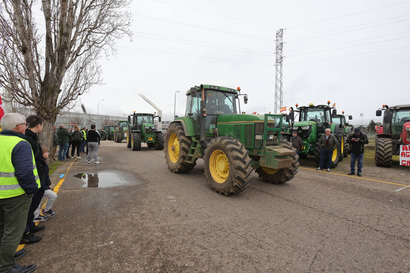 Primeras imágenes de la tractorada en Palencia