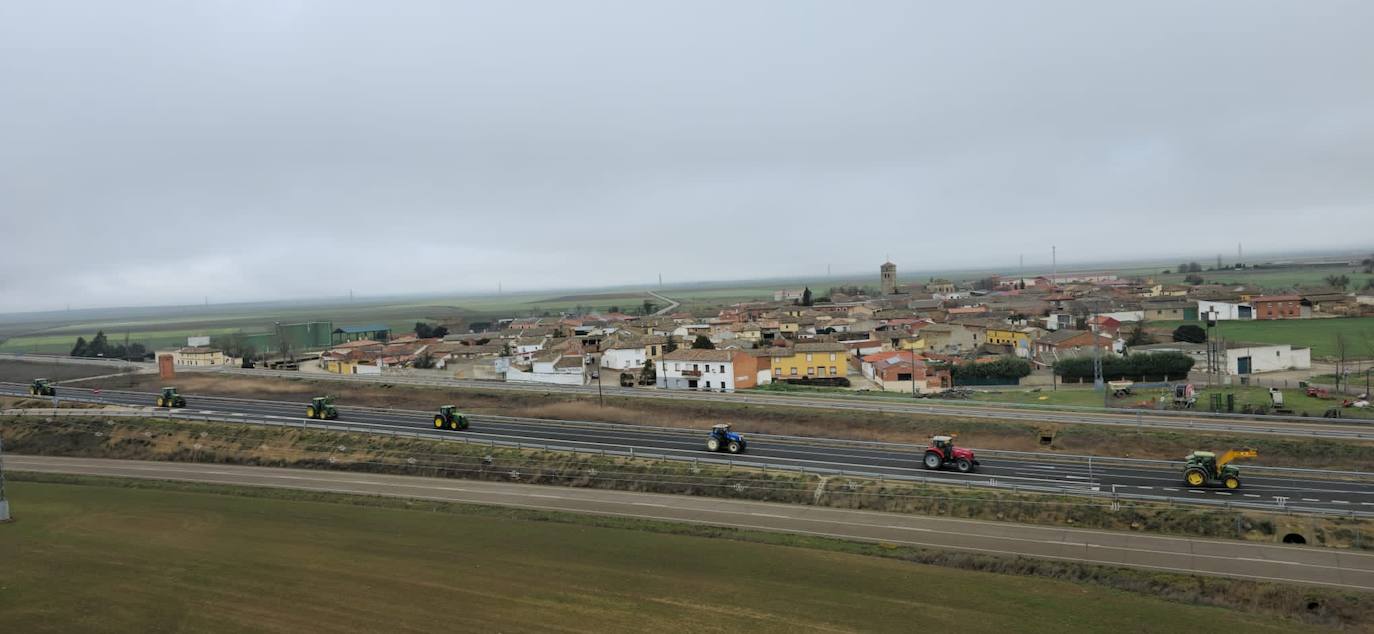 Primeras imágenes de la tractorada en Palencia