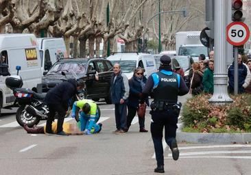 Atropellada una anciana en Valladolid en pleno atasco por la protesta agraria
