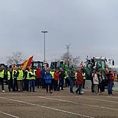 Arranca la manifestación de los agricultores con sus tractores desde el estadio Zorrilla de Valladolid