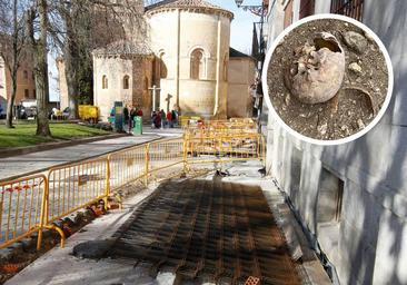 El hallazgo de restos humanos paraliza unas obras en el casco histórico de Segovia