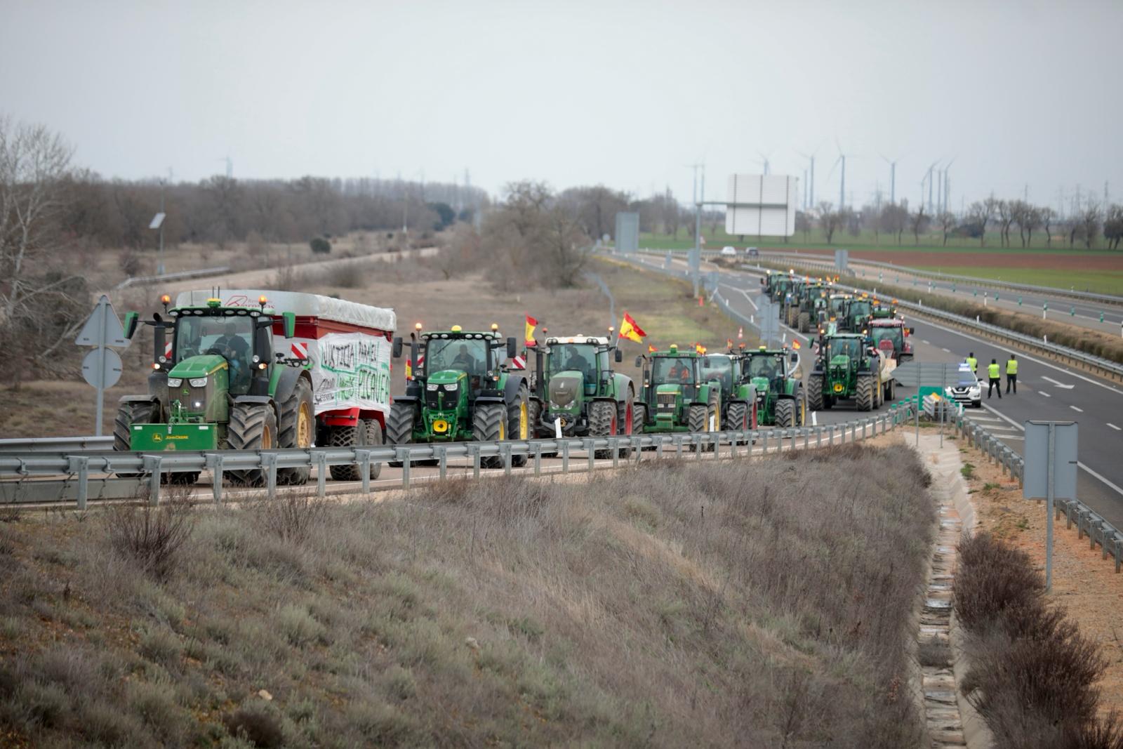 Tractorada del jueves en Valladolid