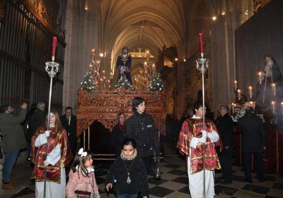 Vía Crucis penitencial del pasado año en la Catedral.