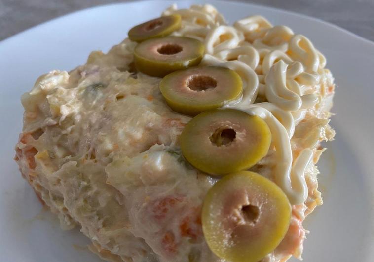 La ensaladilla, lista para degustar.