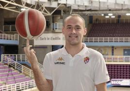 Devin Schmidt, el día de su presentación con el Real Valladolid Baloncesto.