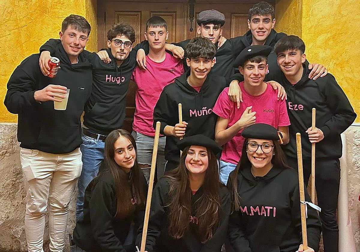 Grupo de quintos de Baltanás.