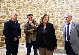 Representantes institucionales en las jornadas sobre la plaga del topillo.