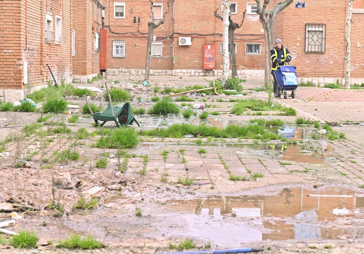 Las imágenes de las humedades y malas condiciones en el barrio de Las Viudas