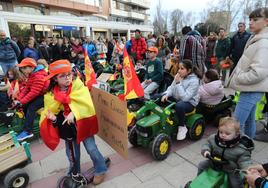 Los niños de Palencia defienden la agricultura y la ganadería