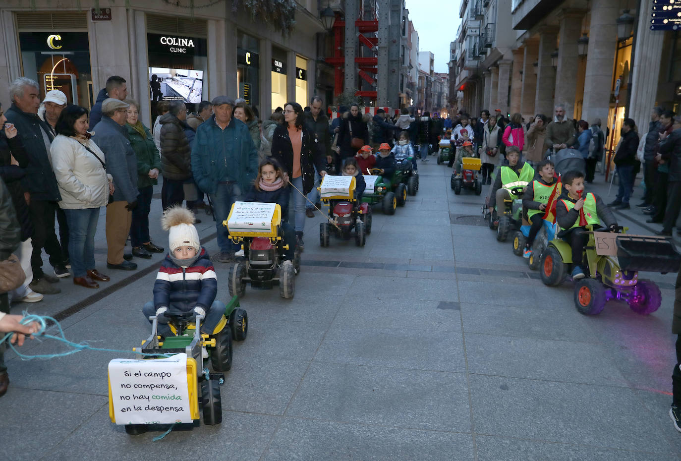 Los niños de Palencia defienden la agricultura y la ganadería