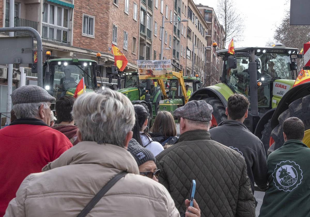 Tractorada por el centro de Segovia el pasado 6 de febrero.