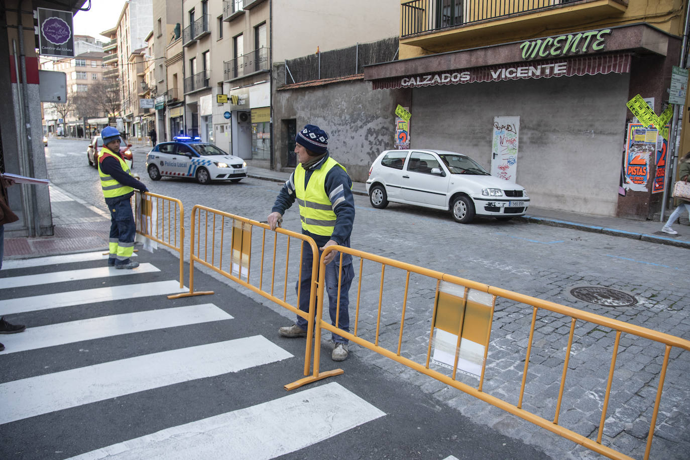 El inicio de las obras de Blanca de Silos, en imágenes
