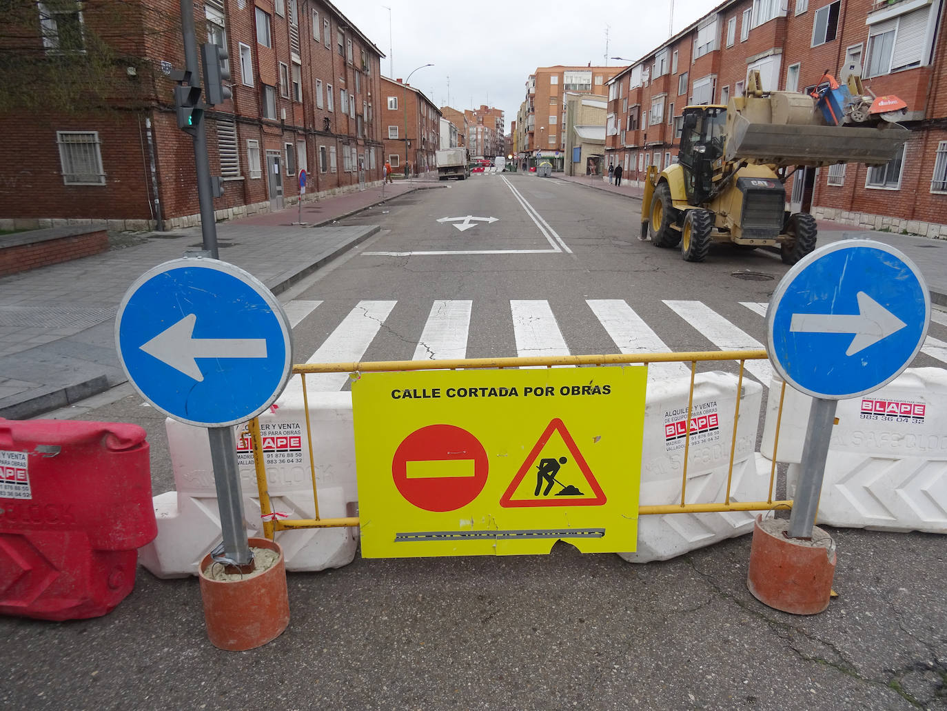 Corte al tráfico en el acceso al túnel de Vadillos.