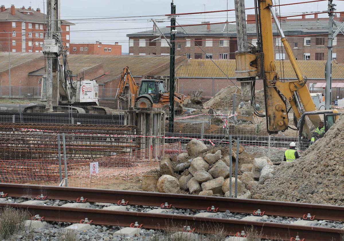 Obras de Adif en la zona de Los Tres Pasos.