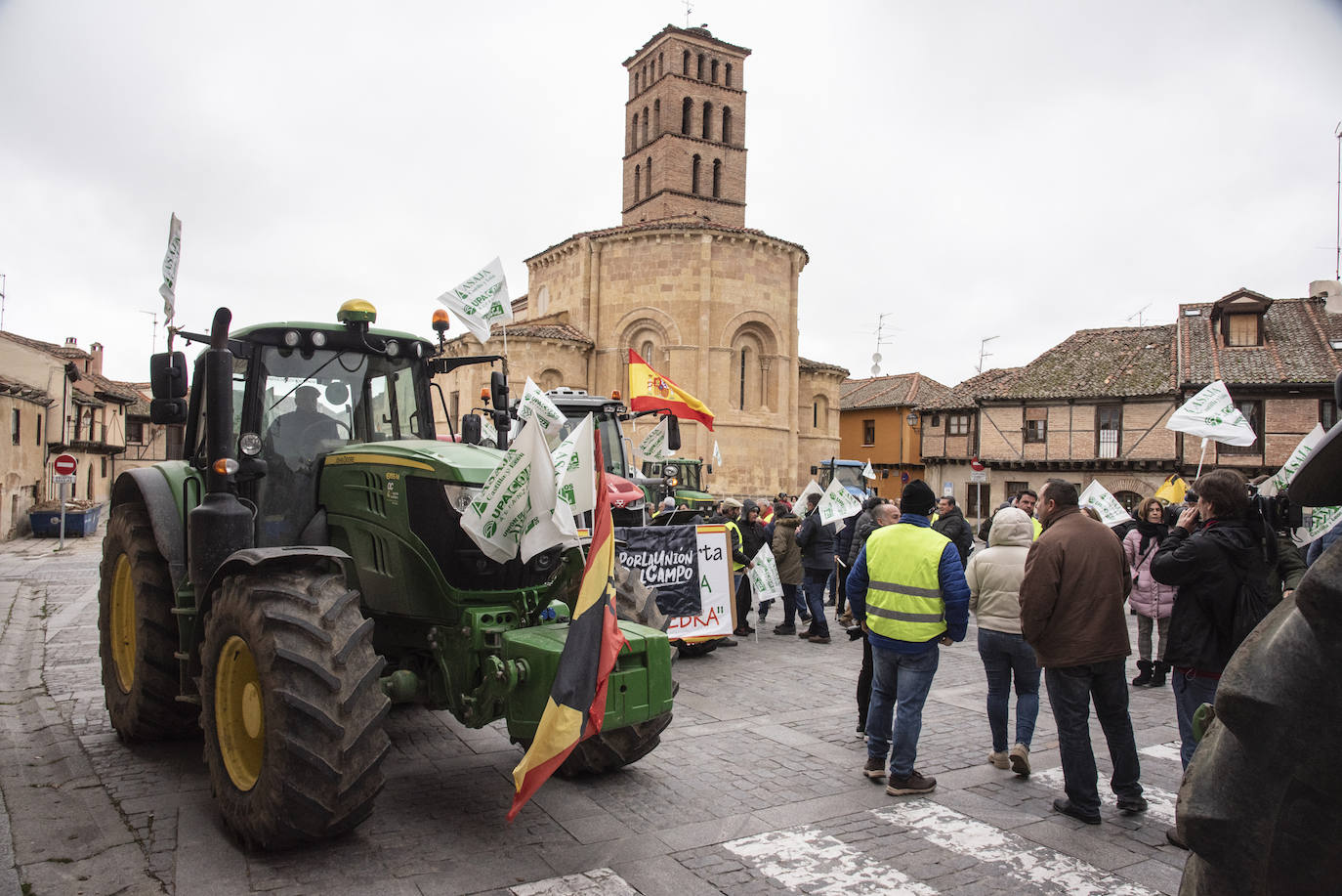 Manifestación de agricultores y ganaderos en Segovia