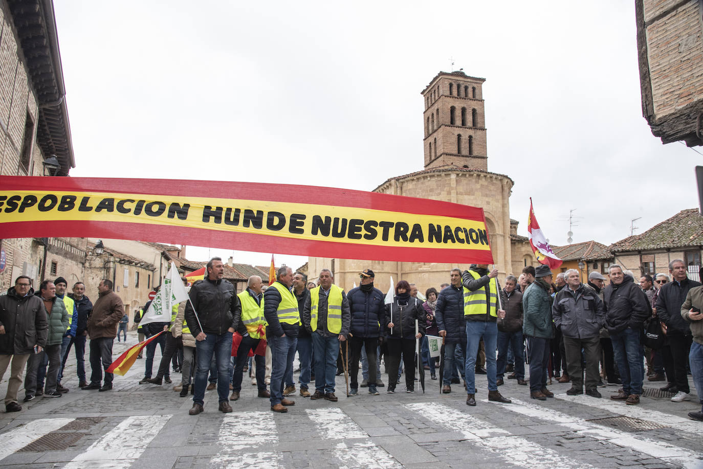 Manifestación de agricultores y ganaderos en Segovia