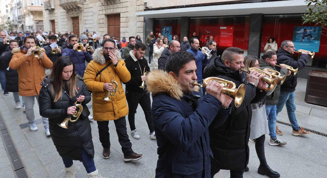 La Semana Santa se ensaya en Palencia con solidaridad