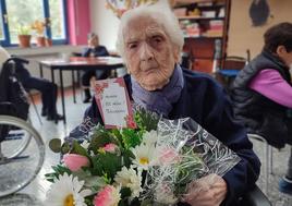 La usuaria de Tercera Edad Aurora del Barrio.