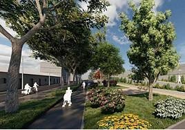Aspecto que lucirá la calle Canal tras la reurbanización.