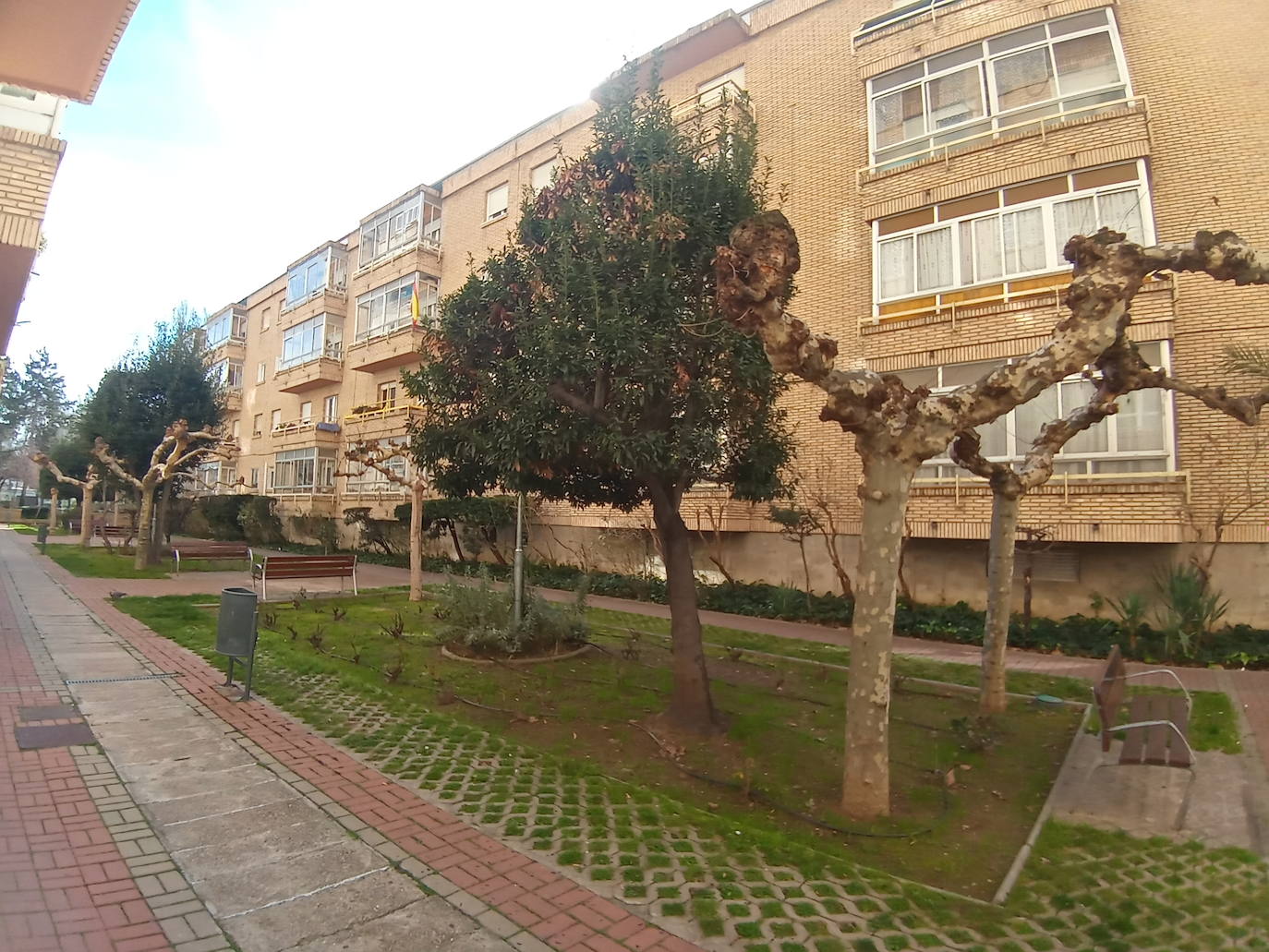 Interior de uno de los primeros bloques que se construyeron en Pío del Río Hortega.