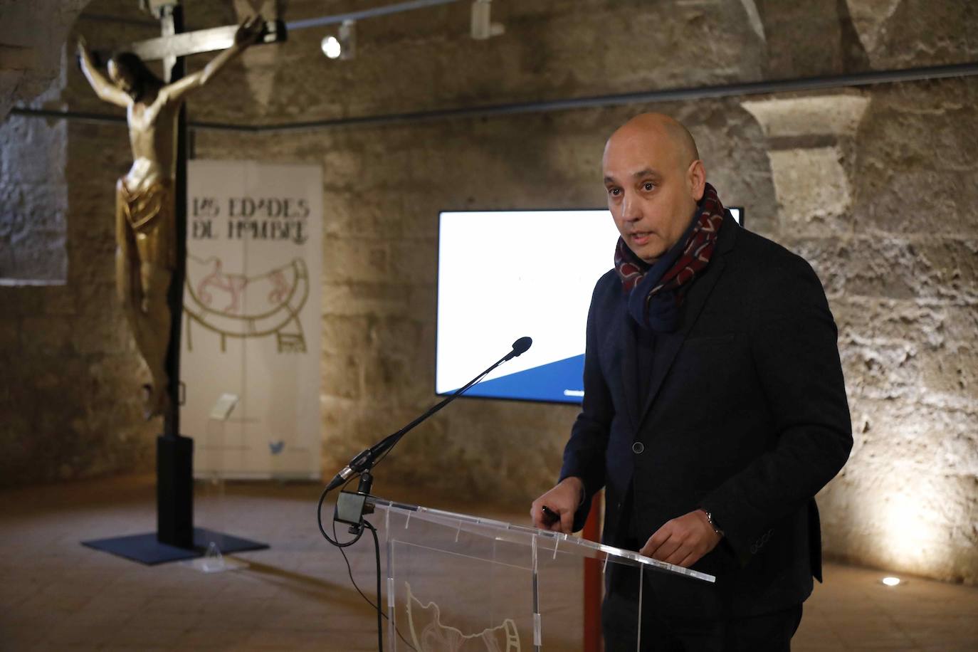 Acto de entrega de las cinco imágenes restauradas por parte de la Fundación de Las Edades del Hombre.