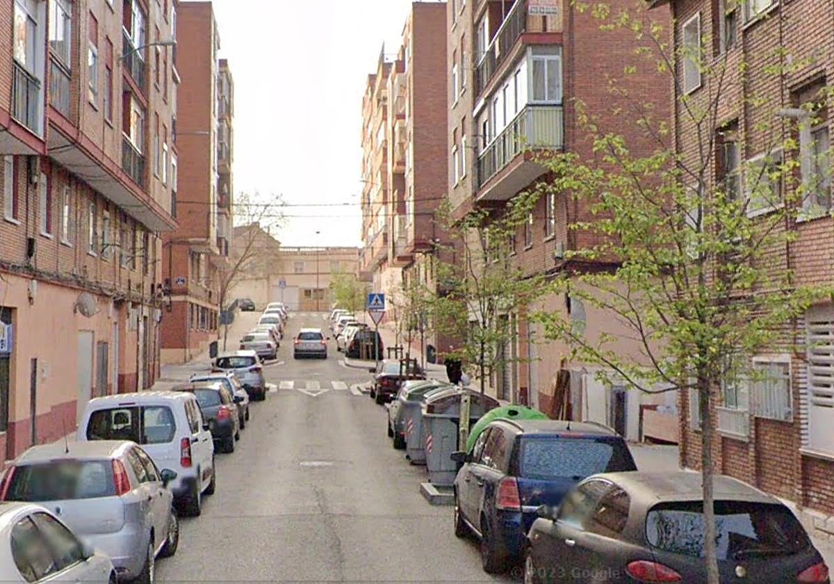 Calle Pingüino situada en el barrio de Pajarillos.