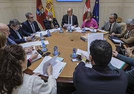 Reunión de la Junta de Gobierno de la Diputación de Segovia.