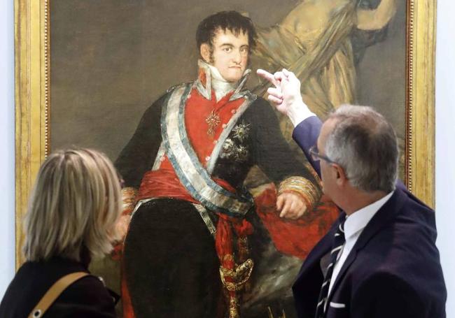 Retrato de Fernando VII realizado por Francisco de Goya.