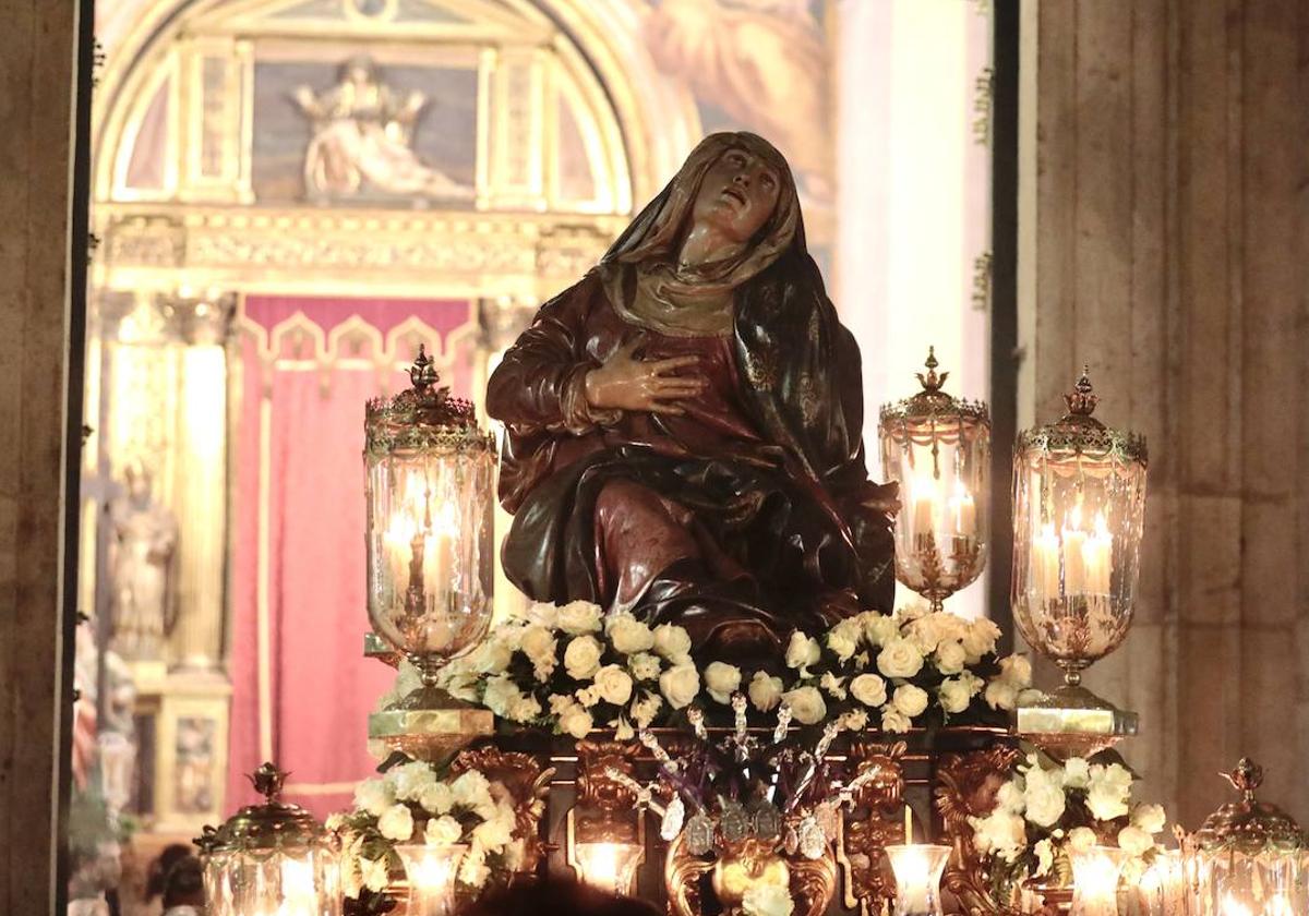 Procesión de la Soledad en Valladolid.