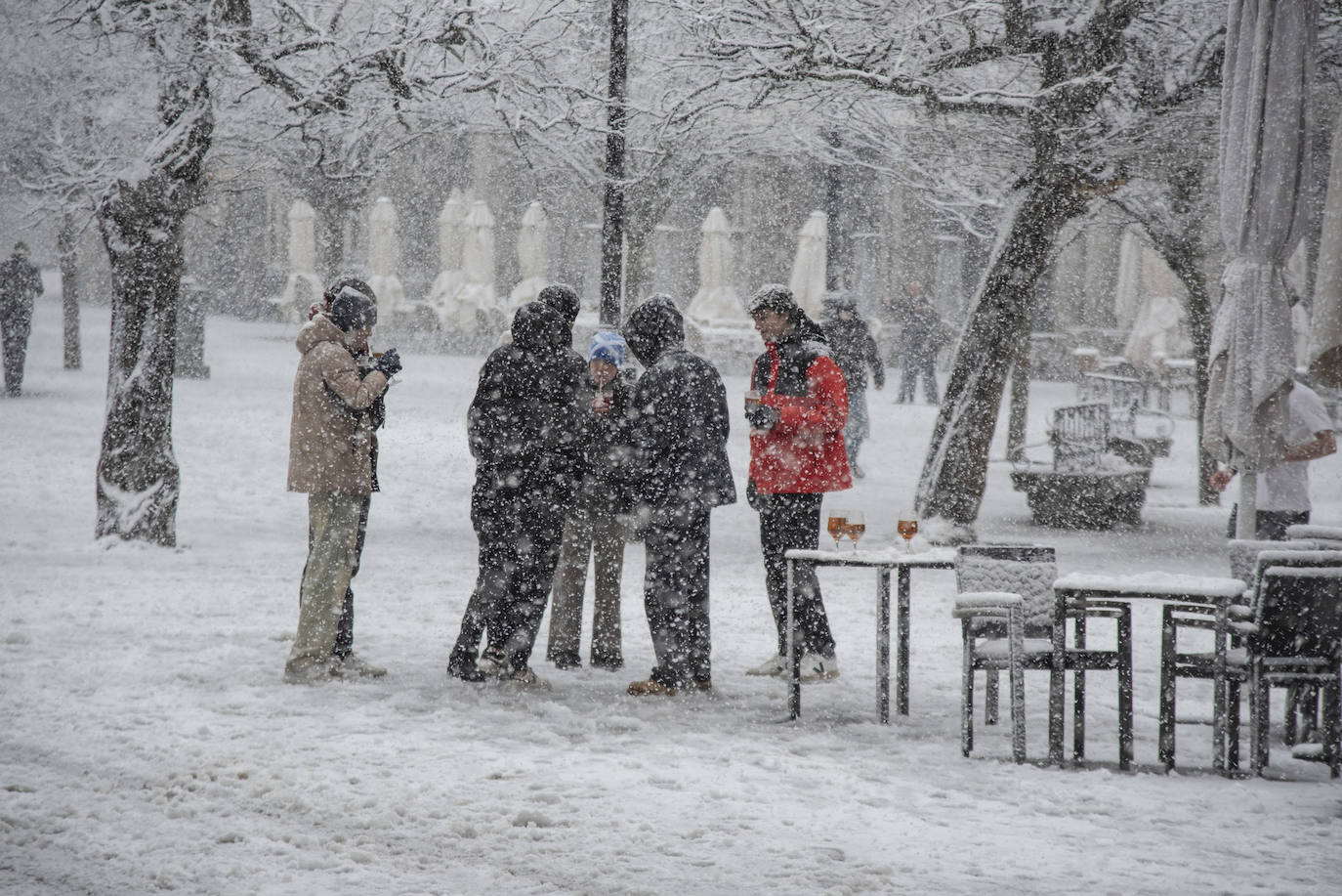 La nevada en Segovia capital, en imágenes