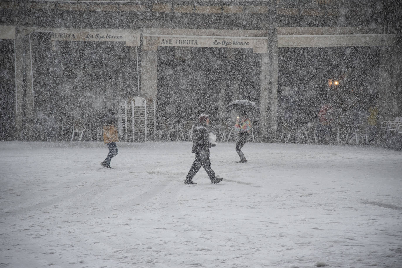 La nevada en Segovia capital, en imágenes