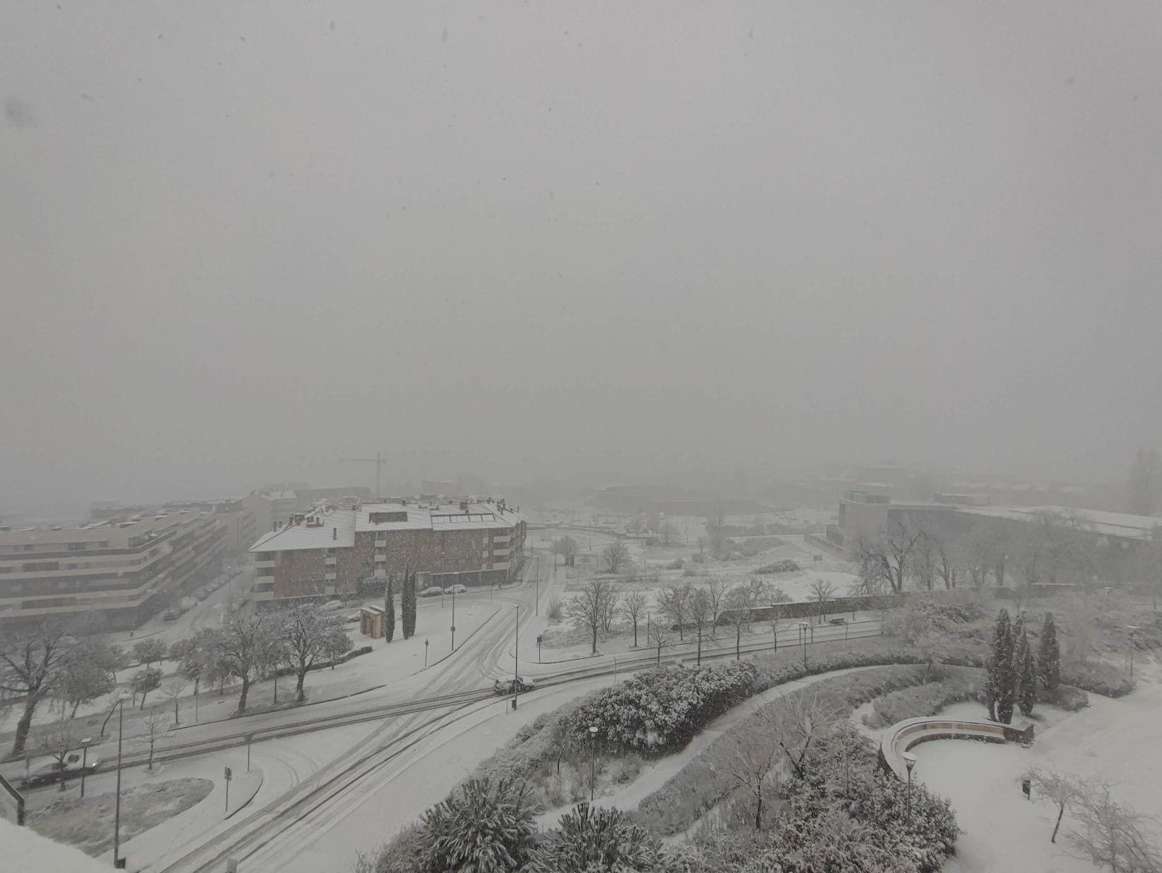 La nevada en Segovia capital, en imágenes.