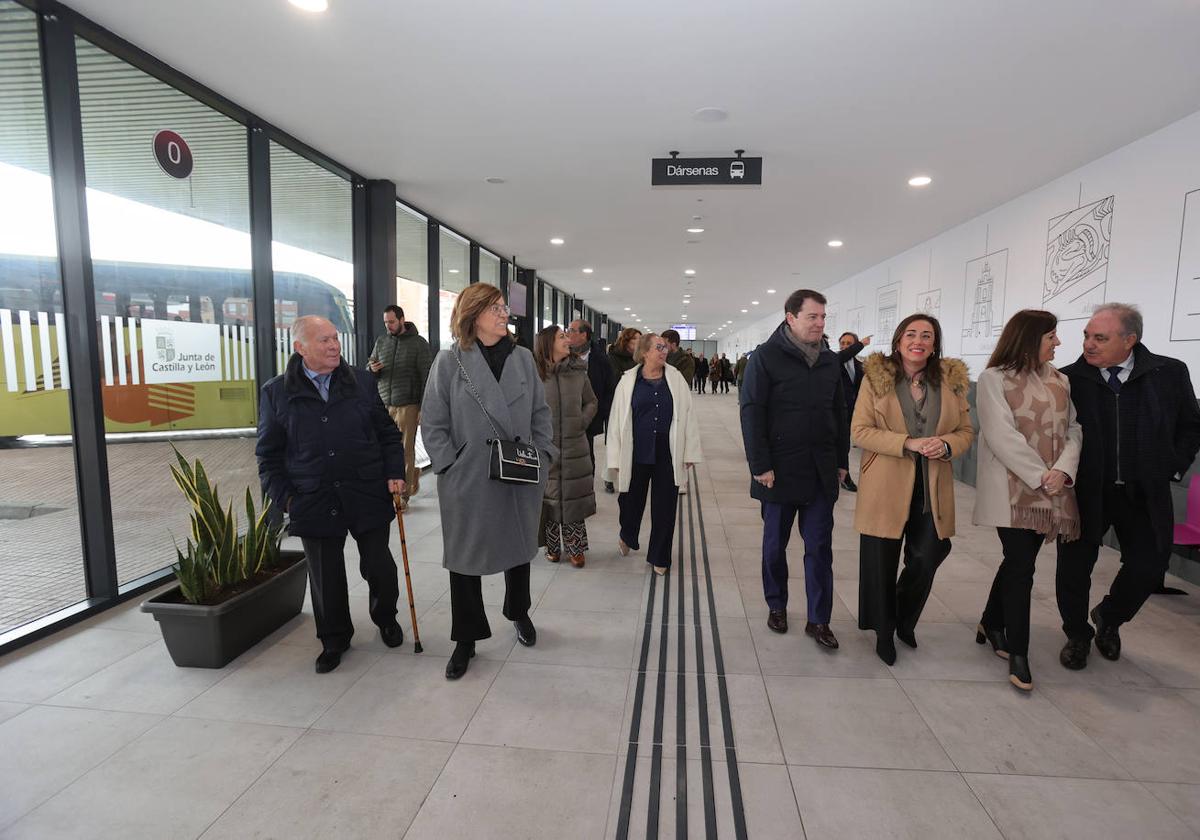 Mañueco inaugura la nueva estación de autobuses de Palencia