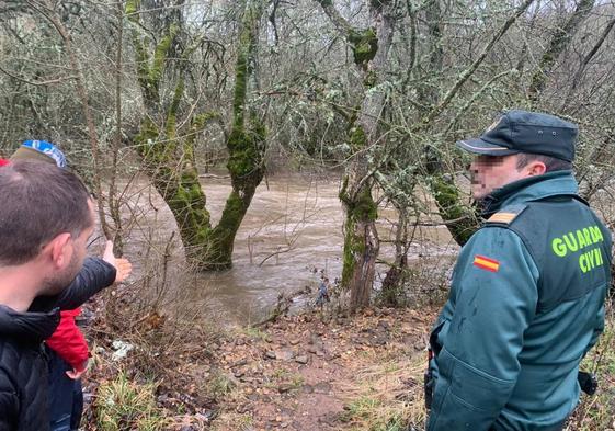 Dispositivo de búsqueda en el río de la mujer desaparecida en Pinilla de los Moros.